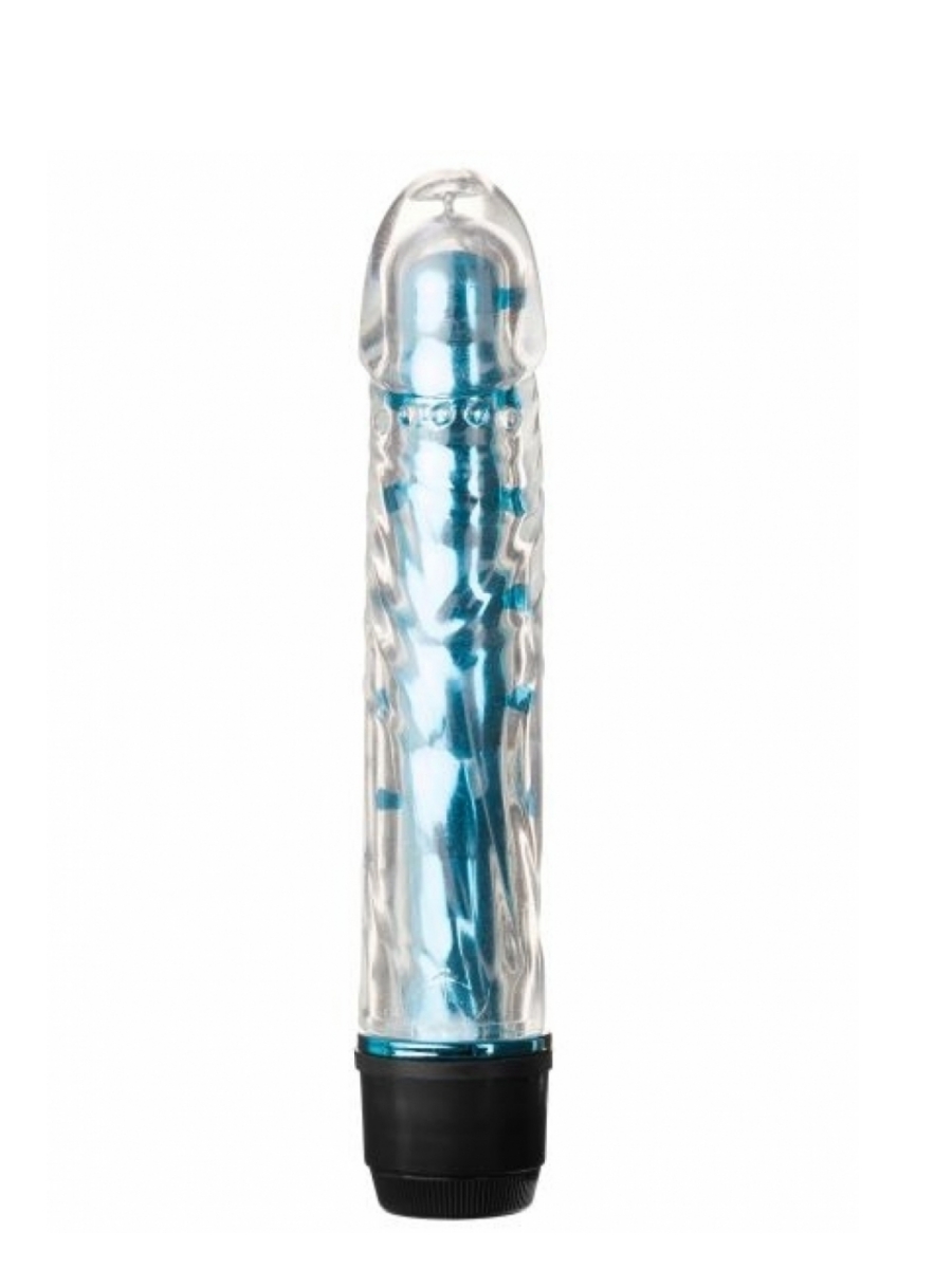 Plavi mini vibrator od TPE-a — AT 1142